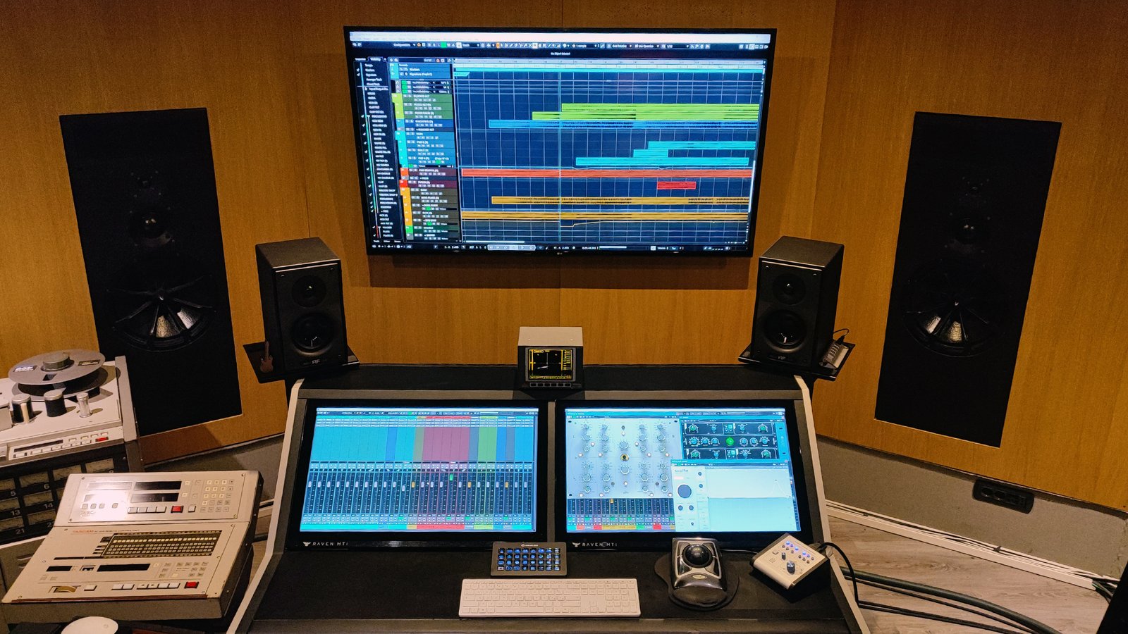 Virus Recording Studio A control room — professional recording Tuscany