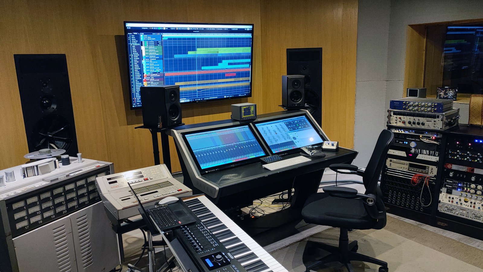 Studio A control room — Virus Recording Studio Tuscany