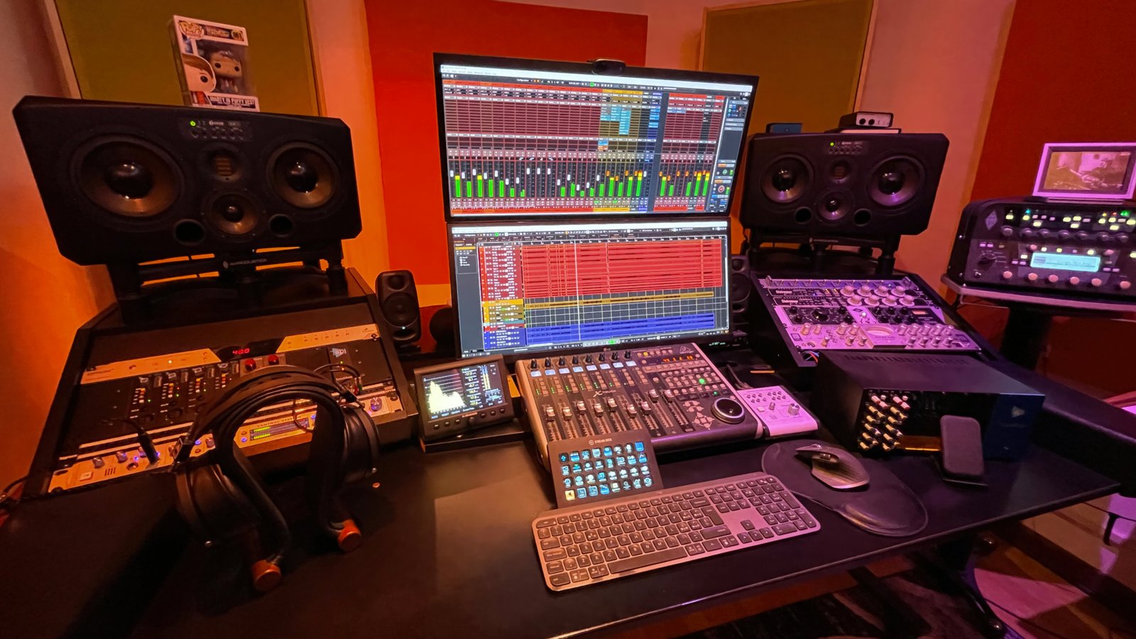 Studio B mixing session — Virus Recording Studio Monteriggioni