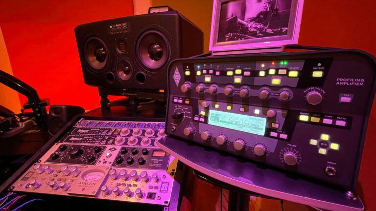 Kemper Profiling Amp and outboard in Studio B