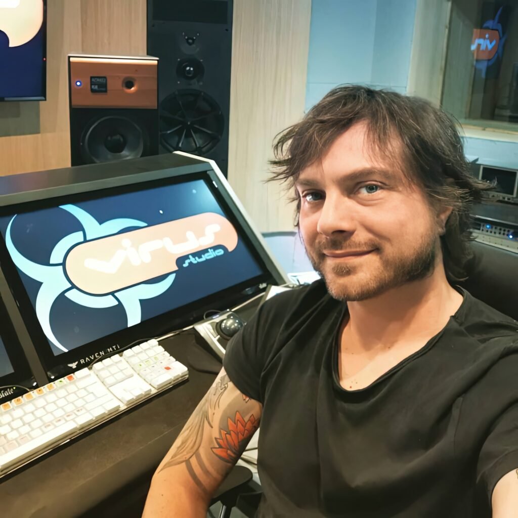 Alessandro Guasconi in the Studio A control room