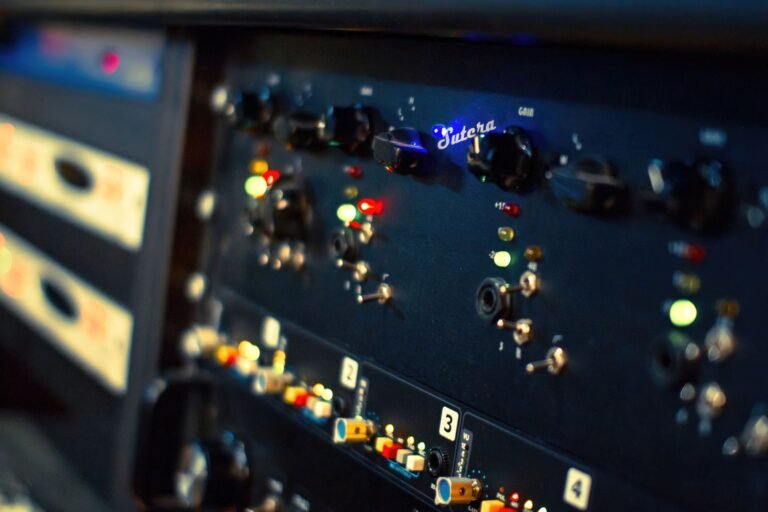 Outboard gear in the Studio A racks